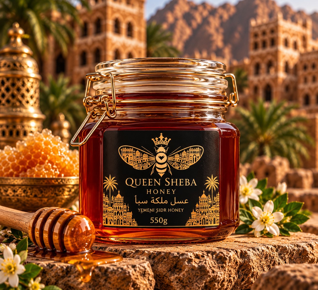 Queen Sheba Sidr Honey 550g jar